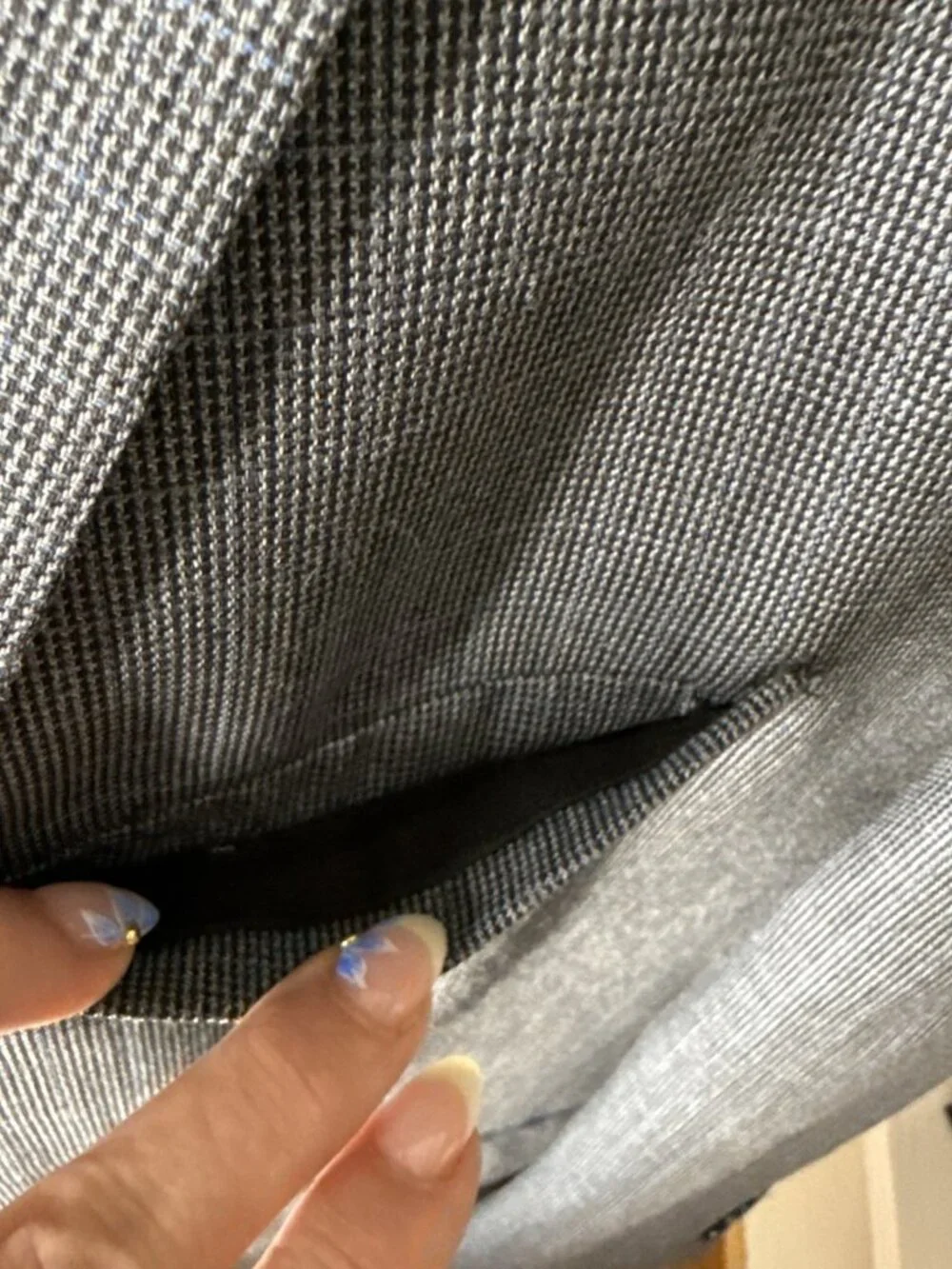 Ralph Lauren Wool & Silk Light Check 2 Button Blazer Sport Coat Jacket 48 R